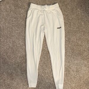 Gymshark white Joggers